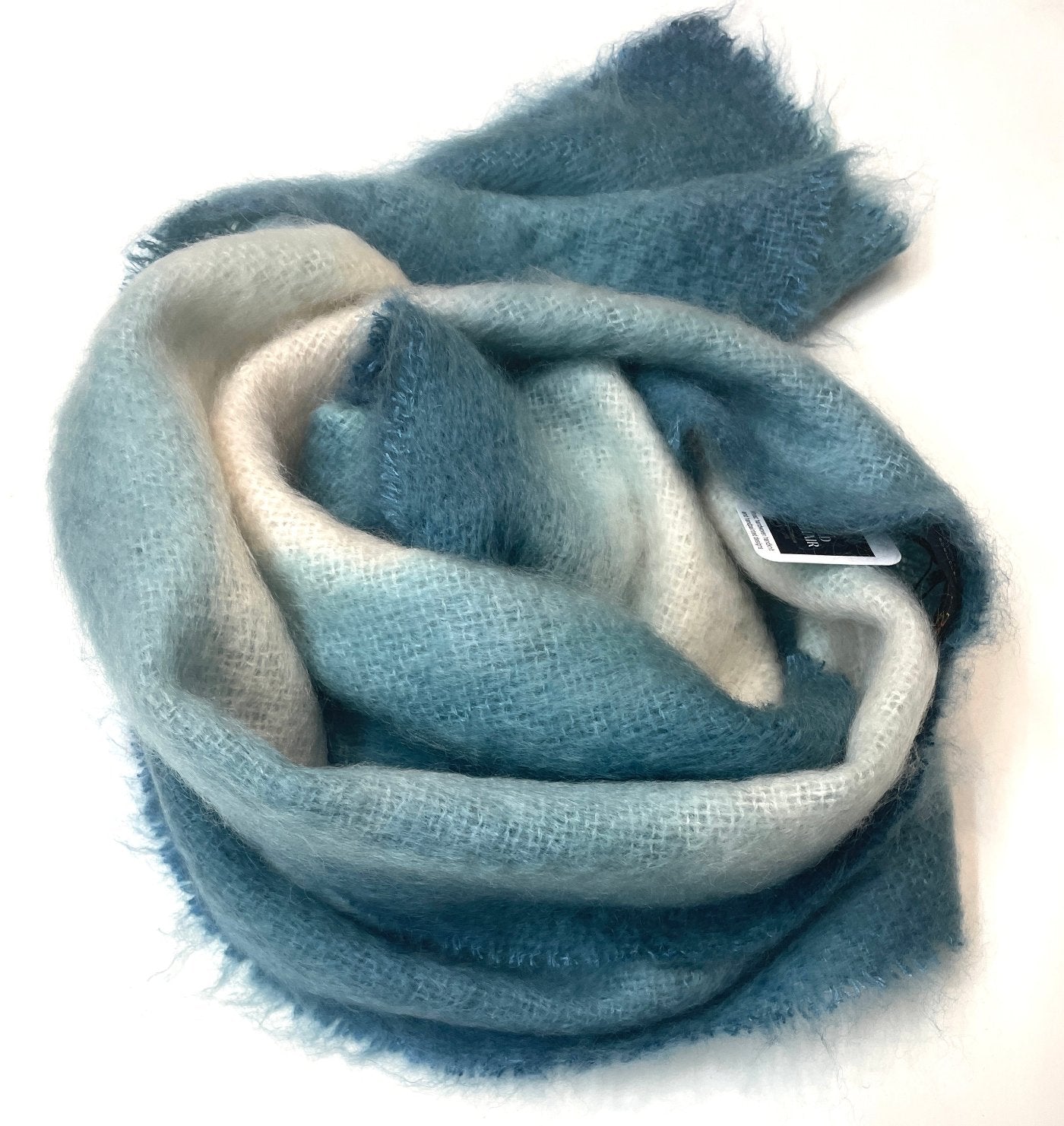 Kidsilk Shawl - Teal Blue Hombre