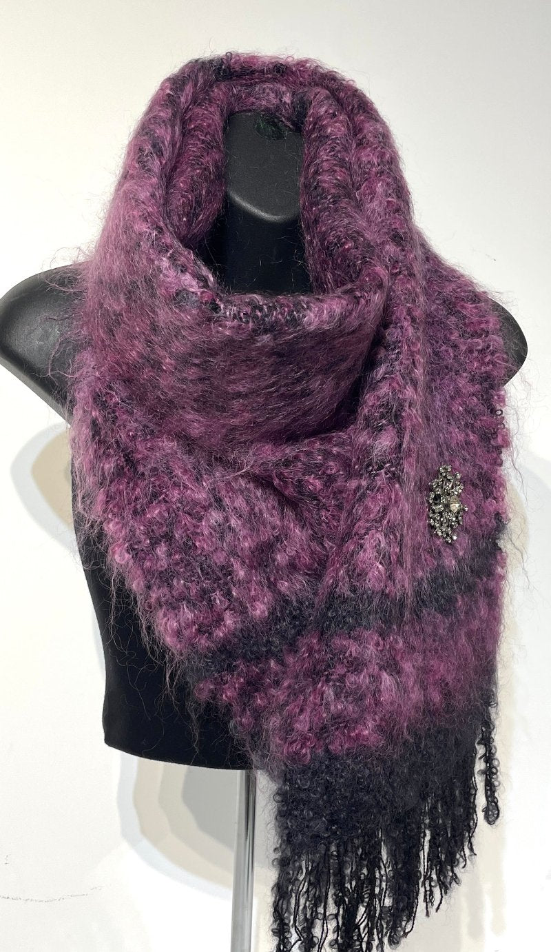 Traditional Scarf - Raspberry