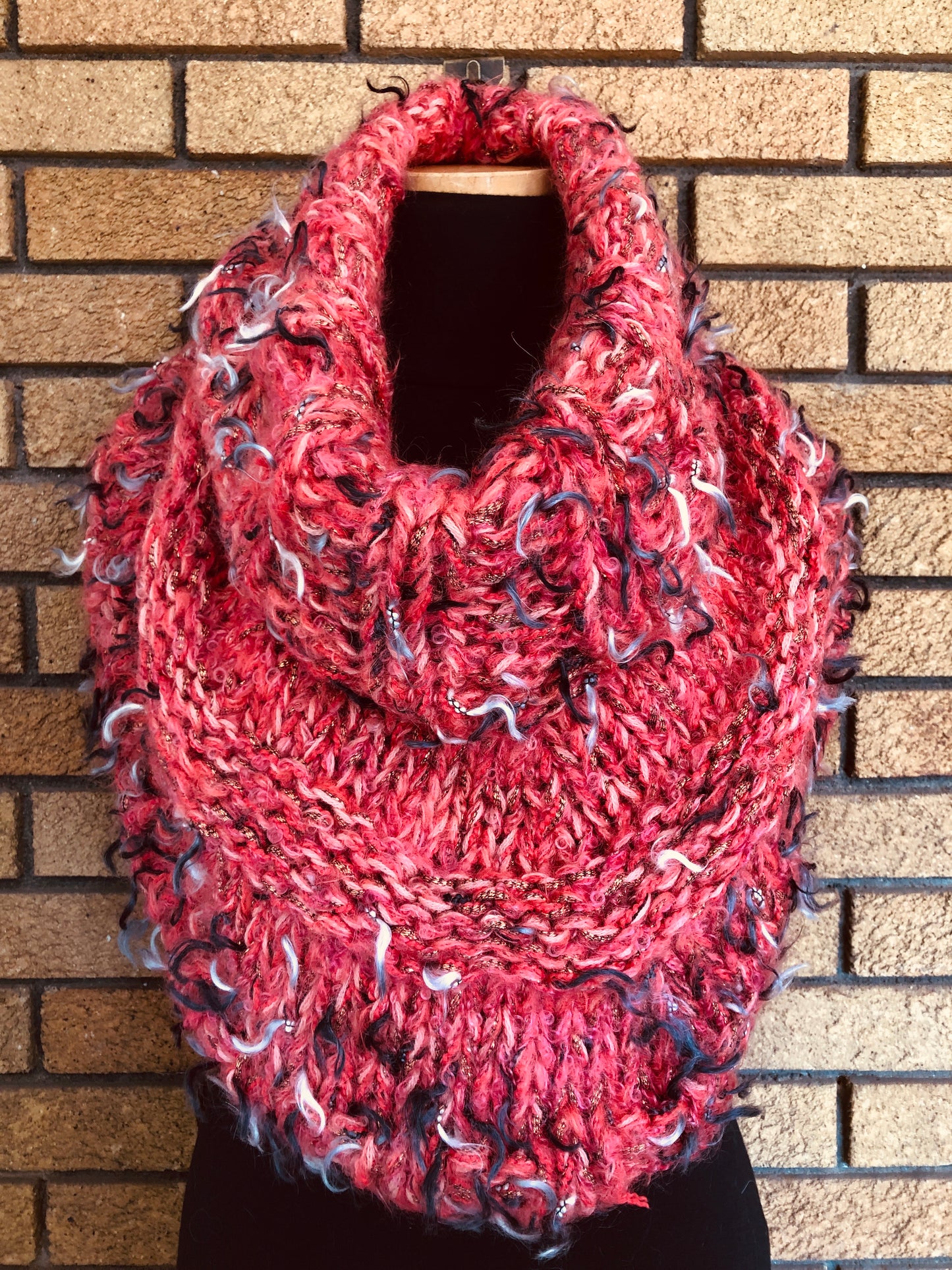 Cowl - Red Coral Flagged
