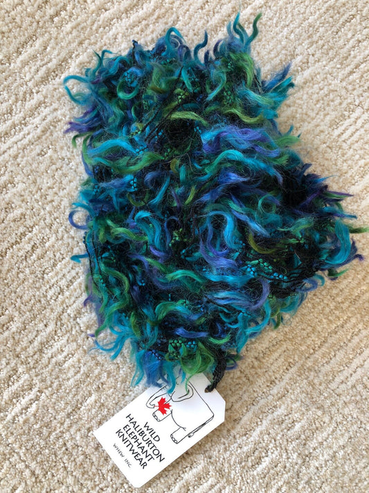 Mohair Flag Yarn - TEAL to TURQUOISE