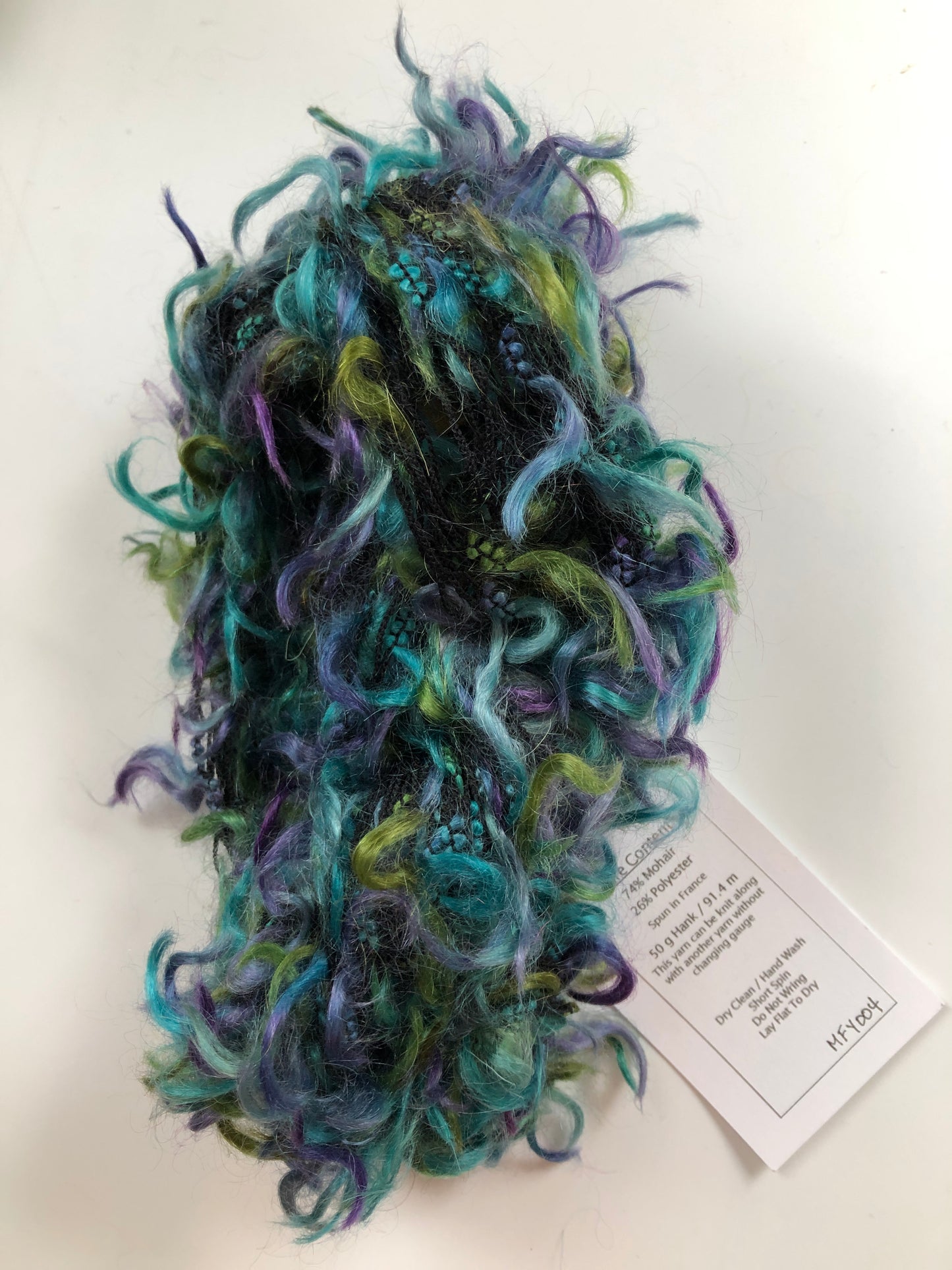 Mohair Flag Yarn - Light Turquoise