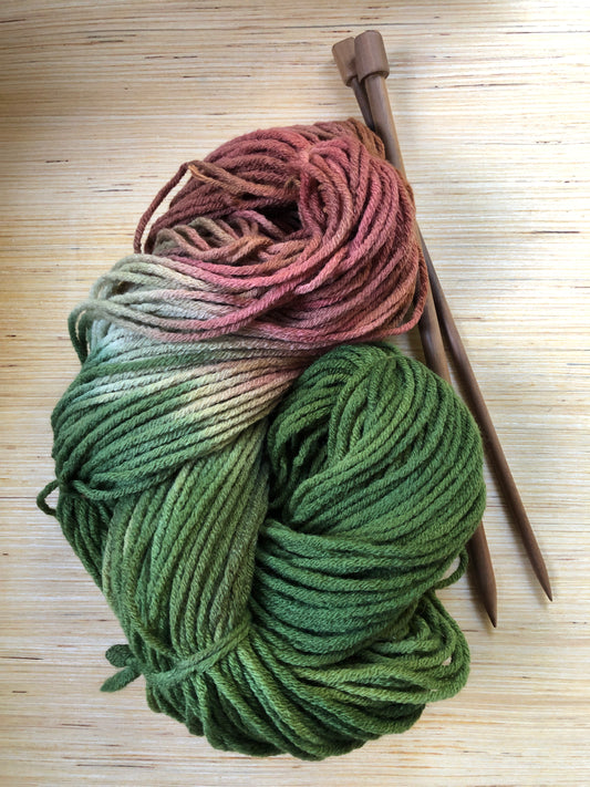 BULKY Fat and Soft Pure Wool Knitting yarn - Stuffed Olives